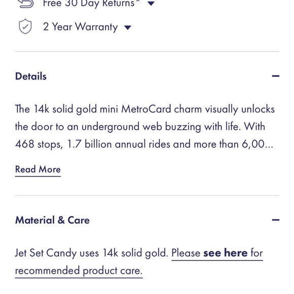 Jet Set Candy 14kGold NYC MetroCard Pendant - Picture 3 of 3